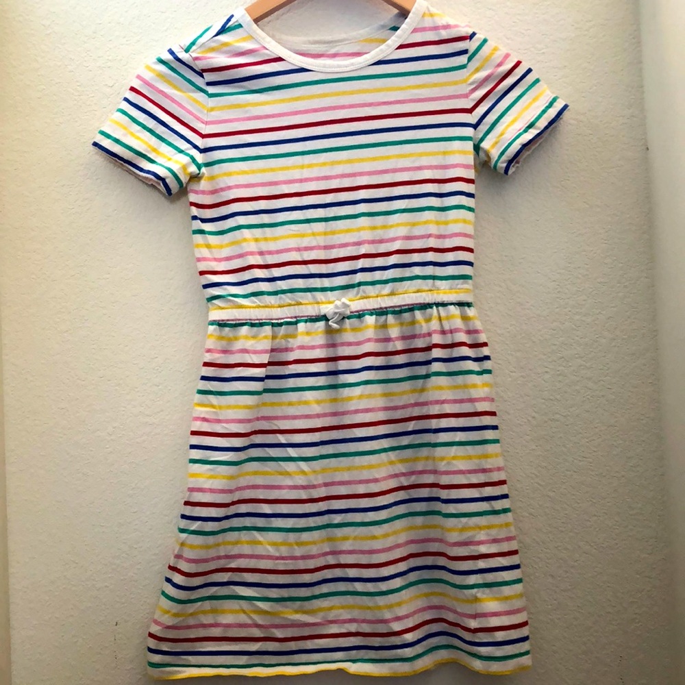 Girl Rainbow Stripe Dress